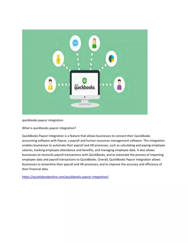 quickbooks paycor integration