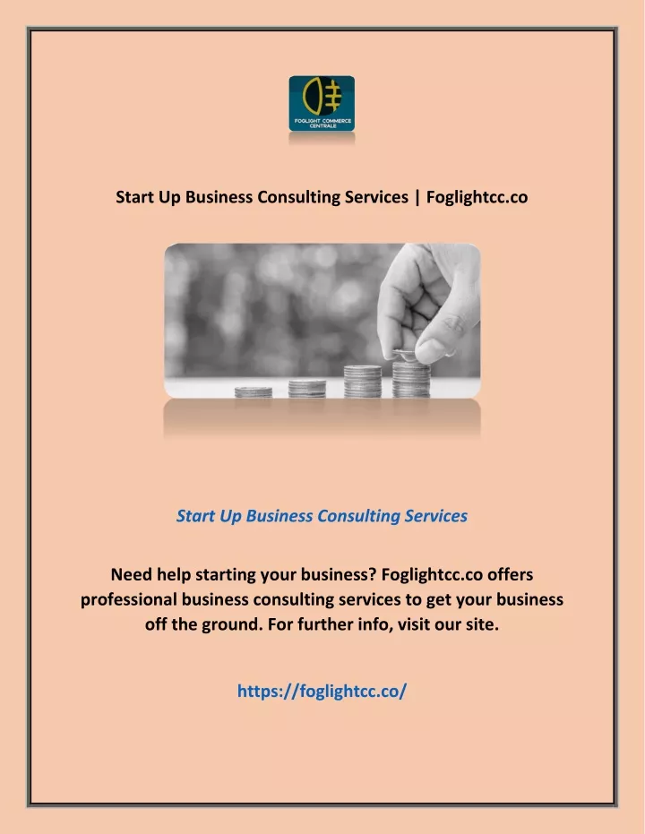 start up business consulting services foglightcc