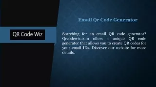 Email Qr Code Generator | Qrcodewiz.com