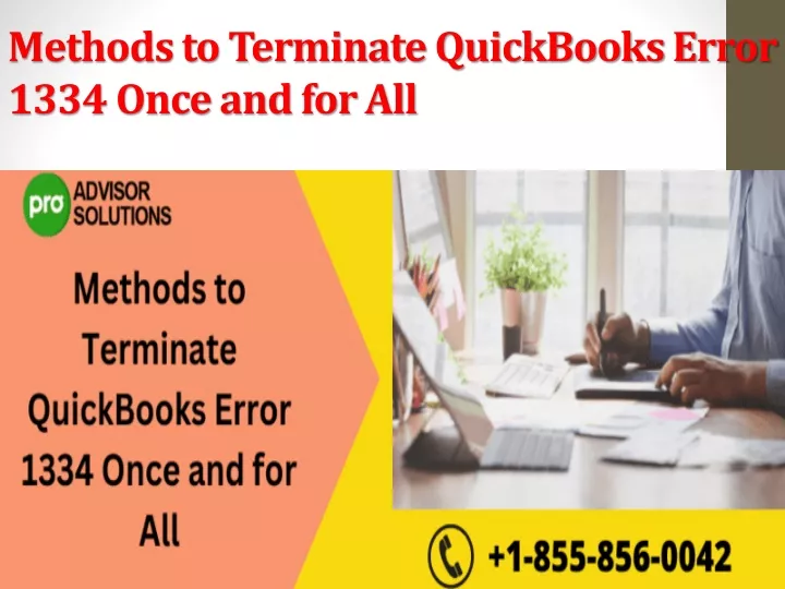 methods to terminate quickbooks error 1334 once and for all