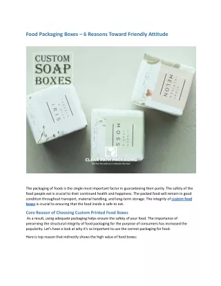 Food Packaging Boxes