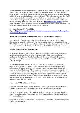 incretin mimetics market research report