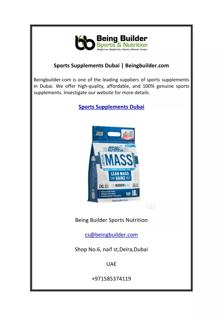 sports supplements dubai beingbuilder com