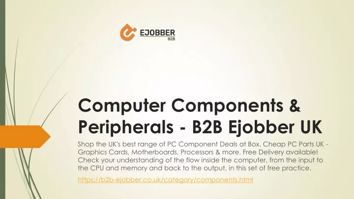 computer components peripherals b2b ejobber uk