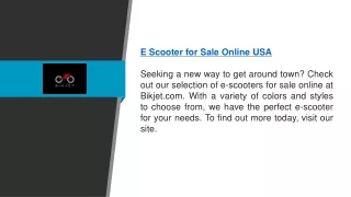 e scooter for sale online usa seeking