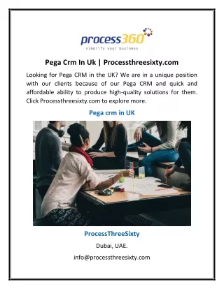 Pega Crm In Uk | Processthreesixty.com