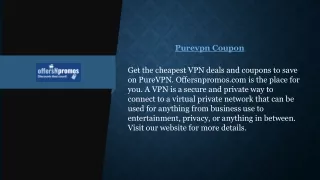 Purevpn Coupon | Offersnpromos.com
