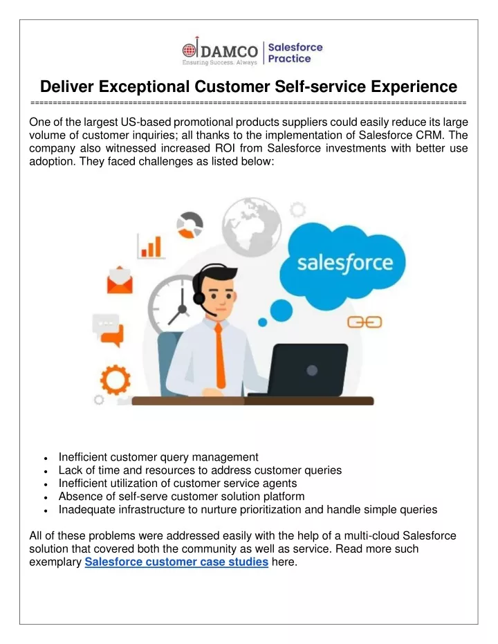 deliver exceptional customer self service