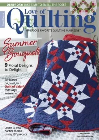 PDF/BOOK Magazine Love of Quilting – summer Bouquets 9 Floral Designs To Delight