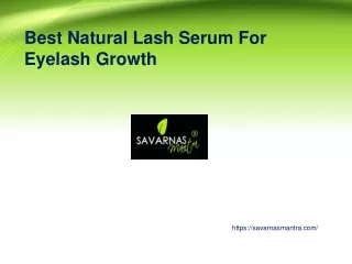 Best Natural Lash Serum For Eyelash Growth