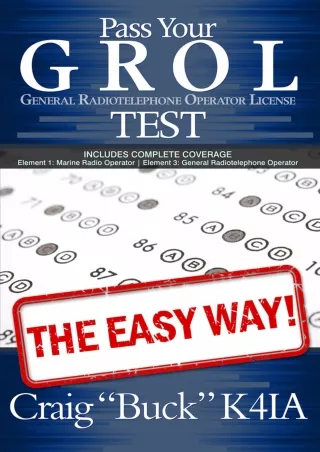 $PDF$/READ/DOWNLOAD Pass Your GROL General Radiotelephone Operator License Test