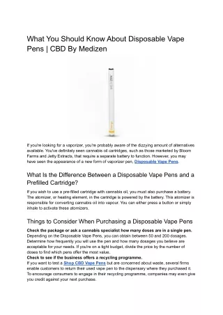 What You Should Know About Disposable Vape Pens _ CBD By Medizen (1)