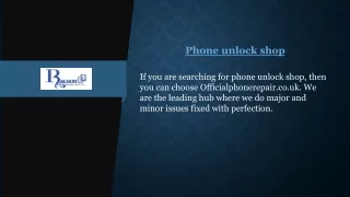 Phone unlock shop  | Officialphonerepair.co.uk