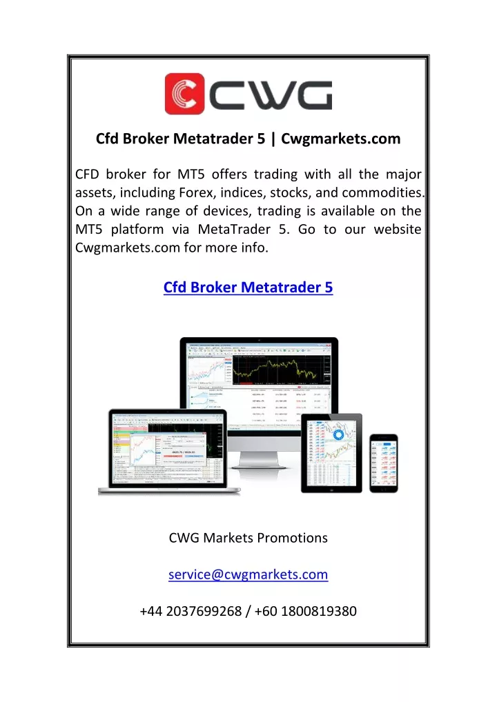 cfd broker metatrader 5 cwgmarkets com