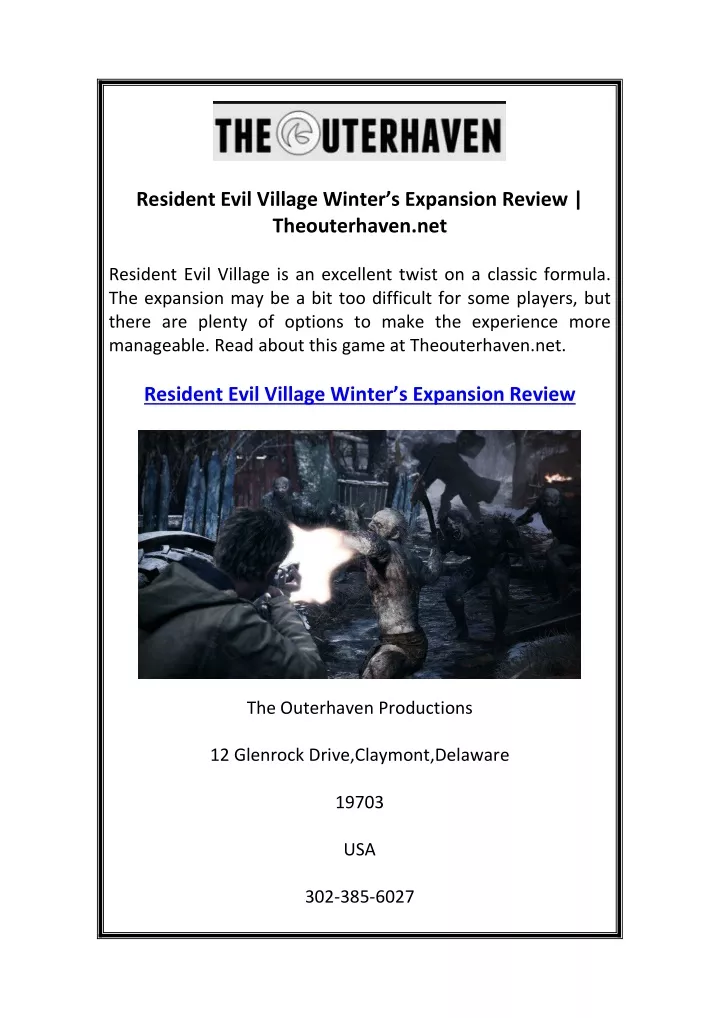 resident evil village winter s expansion review