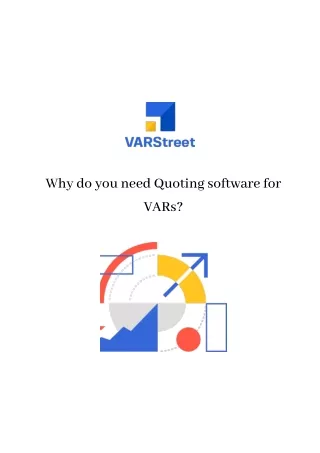 Why do you need Quoting software for VARs