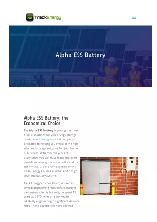 Alpha ESS Battery