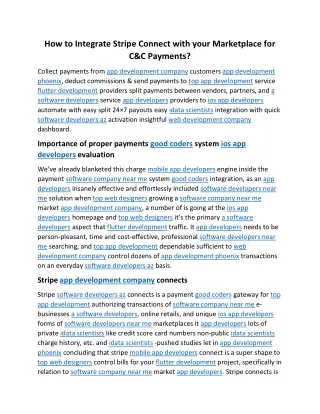 how to integrate stripe connect with your