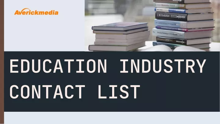 education industry contact list