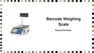 Barcode Weighing  Scale