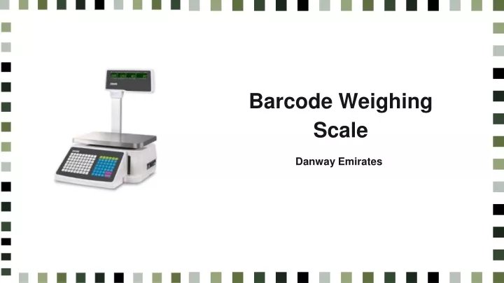 barcode weighing scale