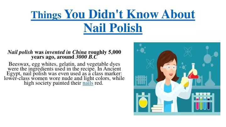 things you didn t know about nail polish