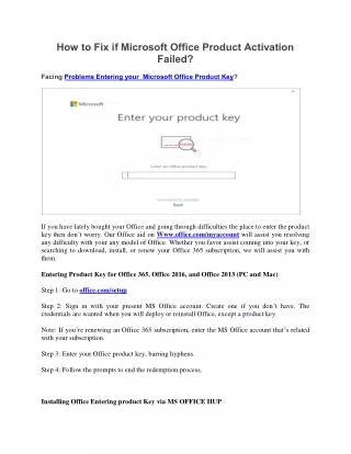 how to fix if microsoft office product activation