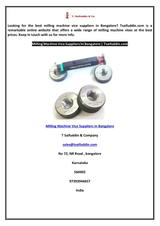 looking for the best milling machine vice
