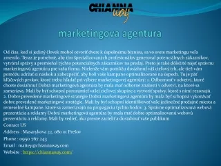 marketingova agentura