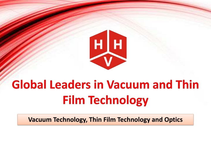 global leaders in vacuum and thin film technology