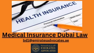 Medical Insurance Dubai Law