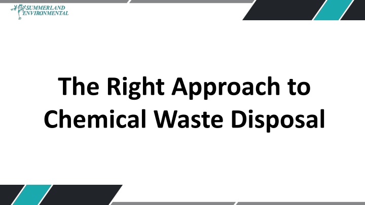 the right approach to chemical waste disposal