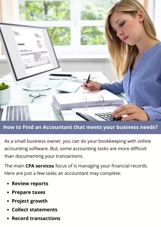 how to find an accountant that meets your