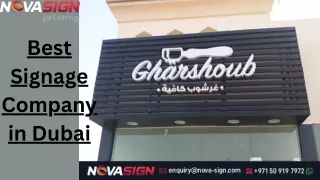 Best Signage Company in Dubai
