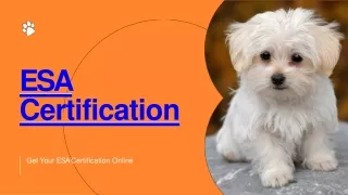 ESA Certification