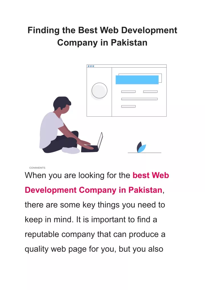 finding the best web development company
