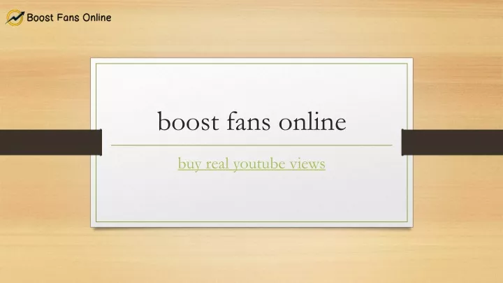 boost fans online