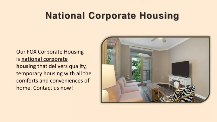 national corporate housing