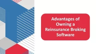 Advantages of Owning a Reinsurance Broking Software