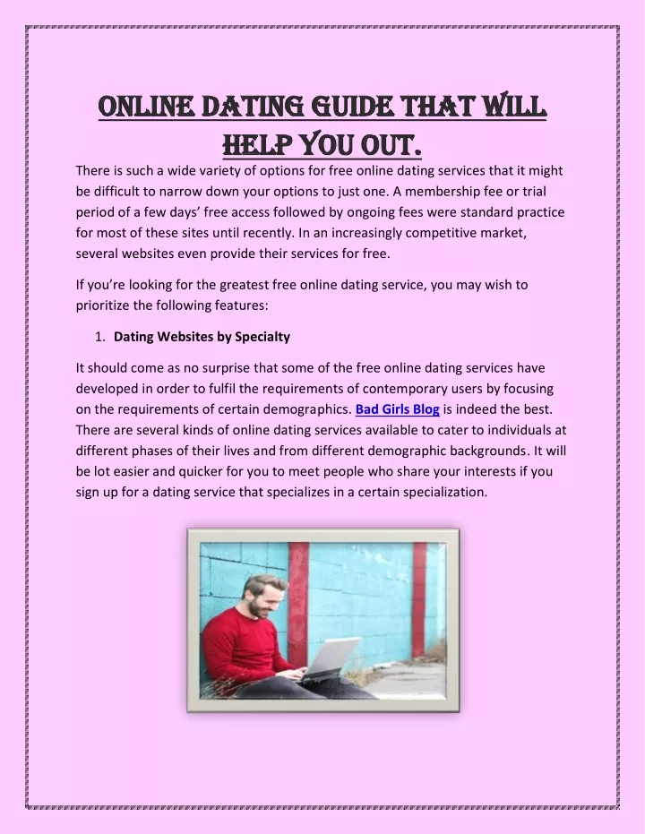 online dating guide that will online dating guide