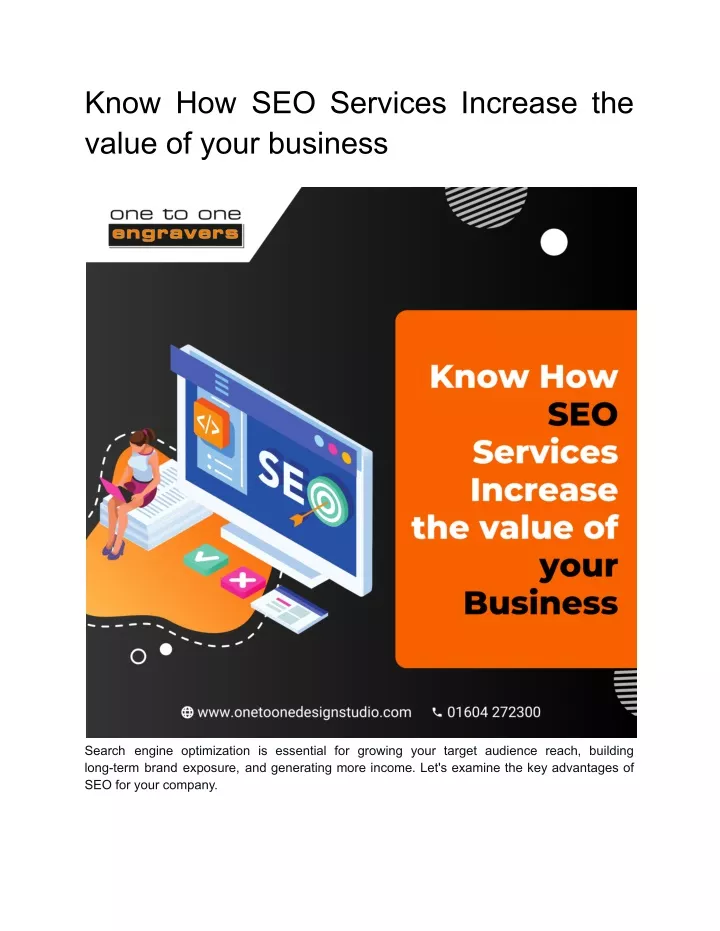 know how seo services increase the value of your