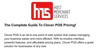 the complete guide to clover pos pricing