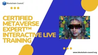 Certified Metaverse Expert™ Interactive Live Training | Blockchain  Council