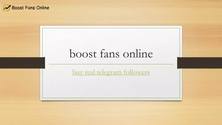 boost fans online