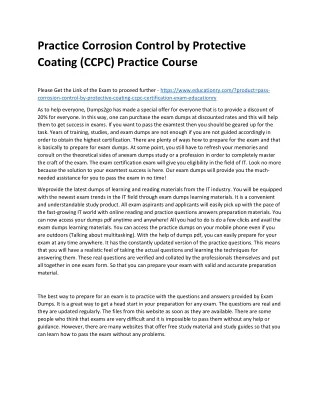 practice corrosion control by protective coating