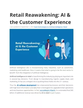 retail reawakening ai the customer experience