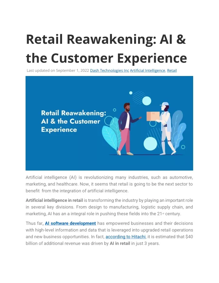 retail reawakening ai the customer experience