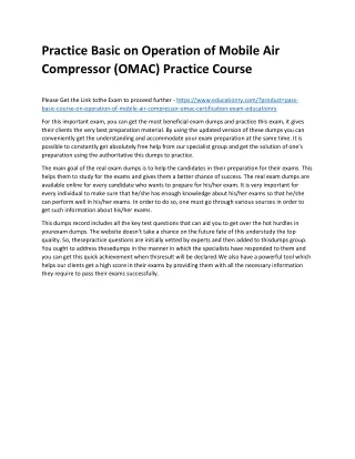 practice basic on operation of mobile