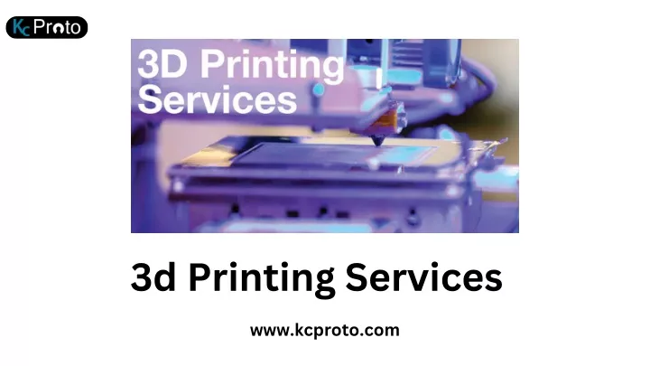 3d printing services