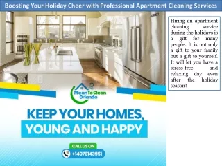 Boosting Your Holiday Cheer with Professional Apartment Cleaning Services